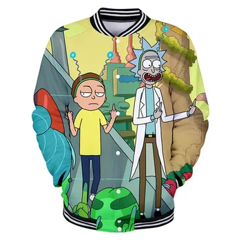Harajuku Cartoon Rick And Morty 3D Baseball uniform ricky y morty Men's Jacket Hip Hop Fashion Outwear Winter Baseball Jackets 
Harajuku Cartoon Rick And Morty 3D Baseball uniform ricky y morty Men's Jacket Hip Hop Fashion Outwear Winter Baseball Jackets
