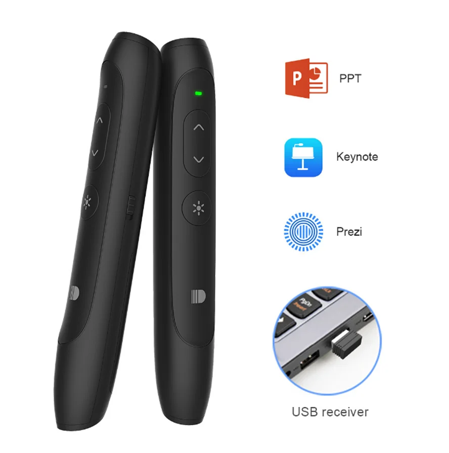 High-quality 100M Wireless USB PowerPoint Presenter Pointer PPT Remote Control Pointer pen for PowerPoint Presentation teacher
High-quality 100M Wireless USB PowerPoint Presenter Pointer PPT Remote Control Pointer pen for PowerPoint Presentation teacher