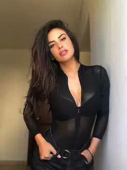 Club Mesh Sexy Bodycon Bodysuit Woman Romper 2019 Autumn See Through Turtleneck Zip Long Sleeve Female Black Sheer Body
Club Mesh Sexy Bodycon Bodysuit Woman Romper 2019 Autumn See Through Turtleneck Zip Long Sleeve Female Black Sheer Body