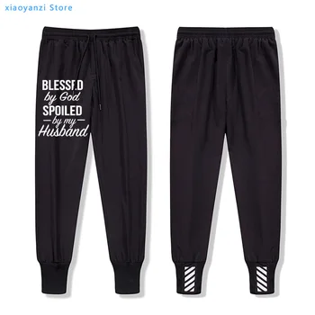 Jesus sweatpants God men women sweatpants Hubby Wifey Church Blessed By God Spoiled By My Husband Casual Slogan long pants 
Jesus sweatpants God men women sweatpants Hubby Wifey Church Blessed By God Spoiled By My Husband Casual Slogan long pants