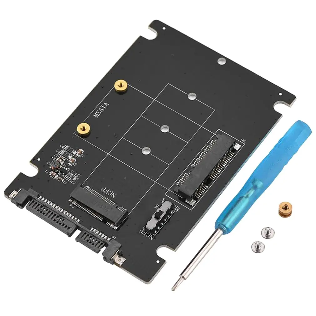 2 in 1 mSATA to SATA NGFF M.2 to SATA3 Converter PCB Adapter Card SSD Disk Drive For Windows for Vista
2 in 1 mSATA to SATA NGFF M.2 to SATA3 Converter PCB Adapter Card SSD Disk Drive For Windows for Vista