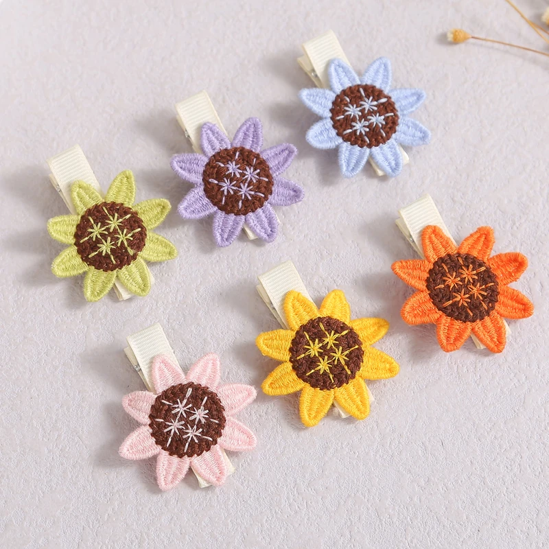 Crochet Knit Hair Clips For Girls Hairpins Baby Kawaii Accessories Sunflower Hairclip Hooks Small Pin Children Headwear 2Pcs/Set
Crochet Knit Hair Clips For Girls Hairpins Baby Kawaii Accessories Sunflower Hairclip Hooks Small Pin Children Headwear 2Pcs/Set