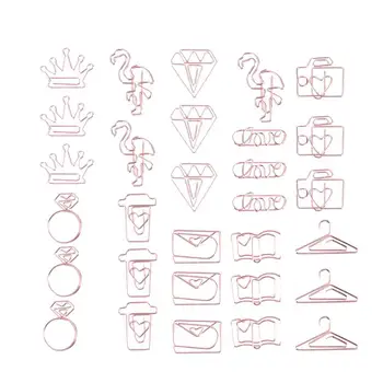 30pcs Creative Metal Clip Cute Bookmark Clip Creative Metal Clip Paper Clamp for Office
30pcs Creative Metal Clip Cute Bookmark Clip Creative Metal Clip Paper Clamp for Office