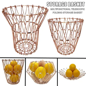 Folding Fruit Storage Basket Wire Household Items for Bread Vegetables Snacks YU-Home
Folding Fruit Storage Basket Wire Household Items for Bread Vegetables Snacks YU-Home
