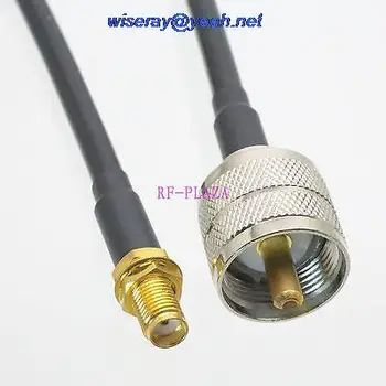 DHL/EMS 100 pcs Cable 8inch UHF PL259 male to SMA female bulkhead KSR195 RF Pigtail jumper cable -A2 
DHL/EMS 100 pcs Cable 8inch UHF PL259 male to SMA female bulkhead KSR195 RF Pigtail jumper cable -A2