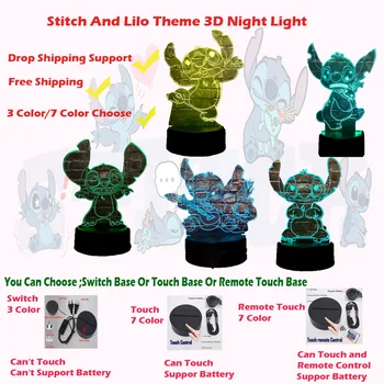 Fashion Stitch And Lilo Lamp Cartoon LED 3D Visual Room Safe of Kid Sleeping Mood Night Light Holiday Birthday Xmas Kids Toy
Fashion Stitch And Lilo Lamp Cartoon LED 3D Visual Room Safe of Kid Sleeping Mood Night Light Holiday Birthday Xmas Kids Toy