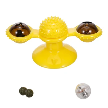 Windmill Cat Toy Turntable Toy Turntable Teasing Cat Toy Interactive Chew Toys Led Ball Catnip Ball Scratching Tickle Hair Brush
Windmill Cat Toy Turntable Toy Turntable Teasing Cat Toy Interactive Chew Toys Led Ball Catnip Ball Scratching Tickle Hair Brush