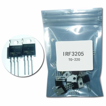 10PCS IRF3205 transistor TO-220 IRF3205PBF transistor MOSFET 55V 98A 8mOhm 97.3nC irf3205 transistor TO-220 mosfet
10PCS IRF3205 transistor TO-220 IRF3205PBF transistor MOSFET 55V 98A 8mOhm 97.3nC irf3205 transistor TO-220 mosfet
