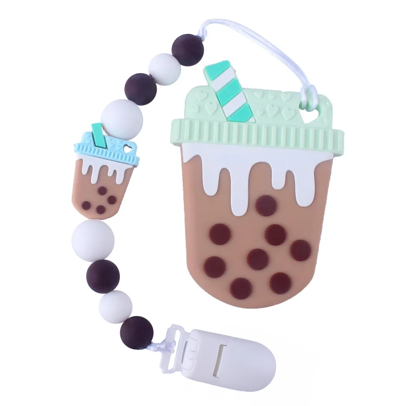 2Pcs/Set Milk Tea Cup Silicone Teether Toy and Soother Pacifier Holder Clip Chain Best Newborn Shower Gift
2Pcs/Set Milk Tea Cup Silicone Teether Toy and Soother Pacifier Holder Clip Chain Best Newborn Shower Gift