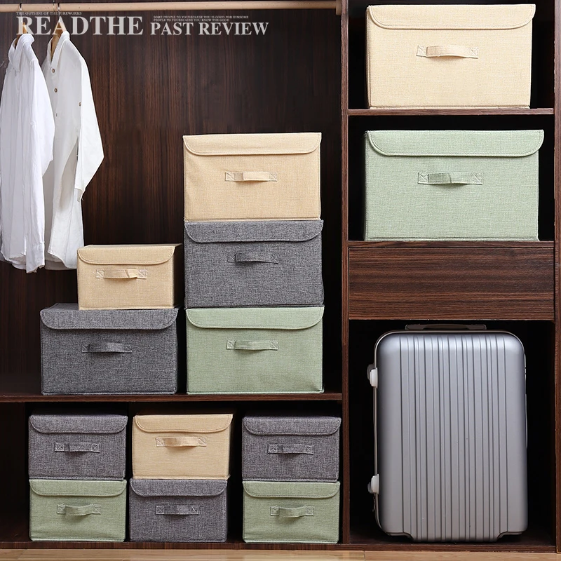 New Washable cotton linen Storage Box With lid Clothes Socks Toy Snacks Sundries organizer Cosmetics storage basket
New Washable cotton linen Storage Box With lid Clothes Socks Toy Snacks Sundries organizer Cosmetics storage basket
