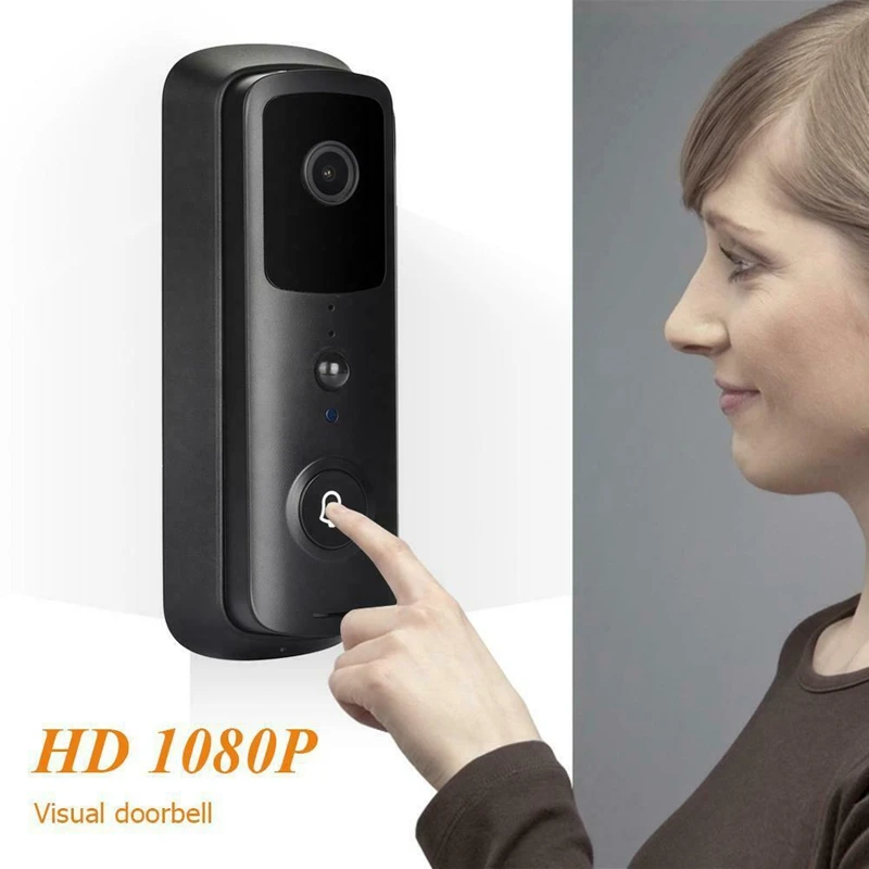 V30 WiFi Smart IP Video Doorbell 1080P Wireless Night Vision IR Alarm Video Intercom Camera Doorbell Black
V30 WiFi Smart IP Video Doorbell 1080P Wireless Night Vision IR Alarm Video Intercom Camera Doorbell Black