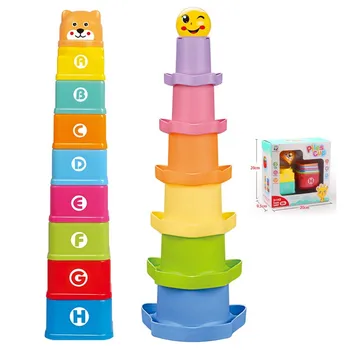 8PCS Educational Baby Toys 6Month Figures Letters Folding Stack Cup Tower Children Early Intelligence Alphabet Toy for Children
8PCS Educational Baby Toys 6Month Figures Letters Folding Stack Cup Tower Children Early Intelligence Alphabet Toy for Children