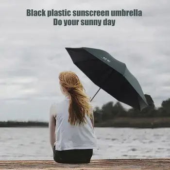 Umbrella 8 Bones Tri-Folded Furl Outdoor Courtyard Rainy Day Sunshade Umbrella Anti-UV Umbrella Black Adhesive Cloth Garden
Umbrella 8 Bones Tri-Folded Furl Outdoor Courtyard Rainy Day Sunshade Umbrella Anti-UV Umbrella Black Adhesive Cloth Garden