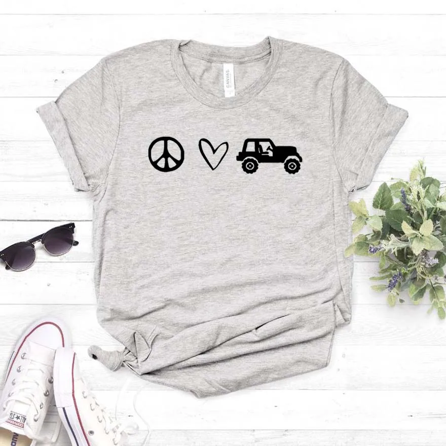 Peace Love Car outdoor Print Women tshirt Cotton Casual Funny t shirt For Yong Lady Girl Top Tee Hipster Drop Ship NA-387
Peace Love Car outdoor Print Women tshirt Cotton Casual Funny t shirt For Yong Lady Girl Top Tee Hipster Drop Ship NA-387