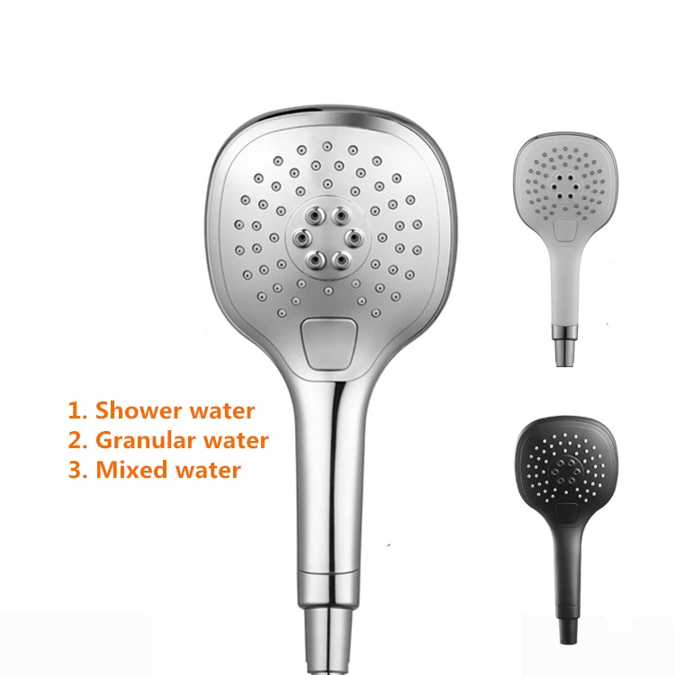 Multi Function Three Position Button, Hand-held Shower, Black Shower Head, High Temperature Resistant Massage Nozzle, Abs Inject
Multi Function Three Position Button, Hand-held Shower, Black Shower Head, High Temperature Resistant Massage Nozzle, Abs Inject
