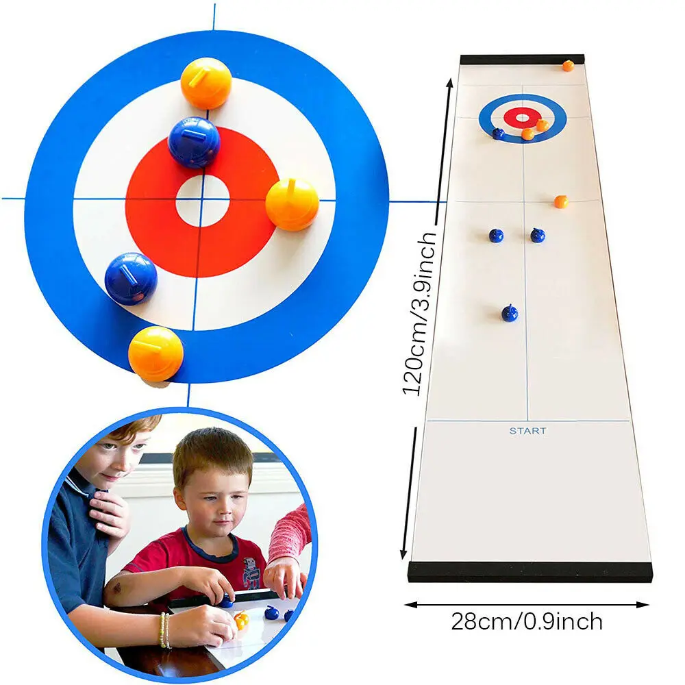 Family Curling Table Game Adult Training Kids Tabletop Ball Game Fun Toy Set NEW
Family Curling Table Game Adult Training Kids Tabletop Ball Game Fun Toy Set NEW
