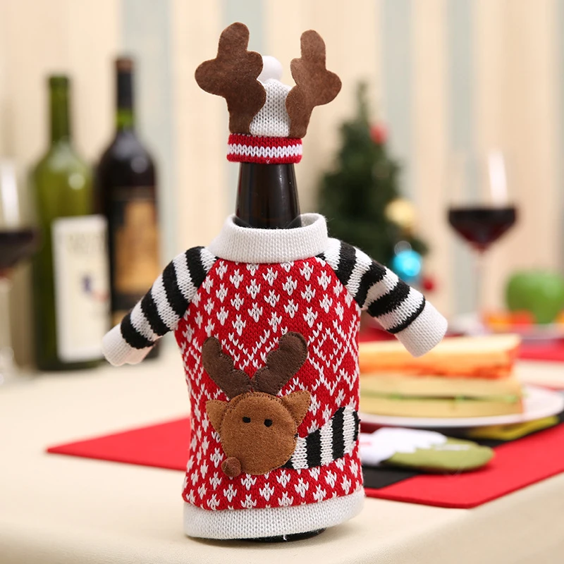 2020 New Year Christmas Decorations For Home Jar Christmas Reindeer Wine Bottle Cover Christmas Home Decoration 1 Set 
2020 New Year Christmas Decorations For Home Jar Christmas Reindeer Wine Bottle Cover Christmas Home Decoration 1 Set