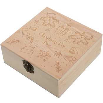 Christmas Gift Box, Christmas Eve Box Wooden Engraving Gift Xmas Childrens Gift Christmas Wreath Snowflake Home Decorations
Christmas Gift Box, Christmas Eve Box Wooden Engraving Gift Xmas Childrens Gift Christmas Wreath Snowflake Home Decorations
