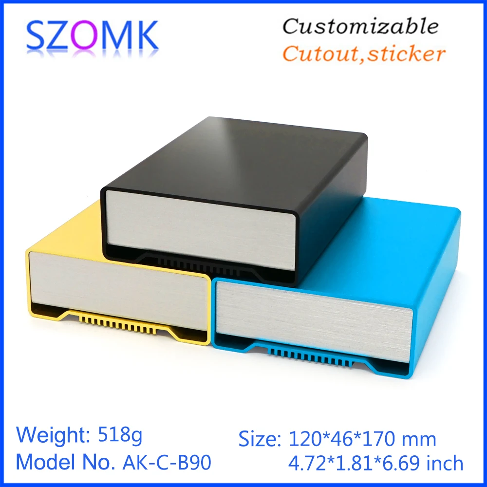 10 pieces szomk high quality customized aluminum enclosure extrusion aluminum housing
10 pieces szomk high quality customized aluminum enclosure extrusion aluminum housing