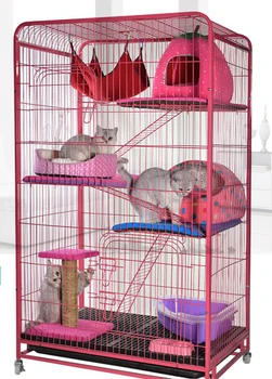 Eco-friendly Paited Metal Pet Cage 2/3/4 Layers Large Space Pet Kennel Multilayer Pet Villa Easy Install
Eco-friendly Paited Metal Pet Cage 2/3/4 Layers Large Space Pet Kennel Multilayer Pet Villa Easy Install