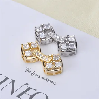 DIY pearl accessories Natural pearl necklace clasp bracelet sweater chain clasp S925 sterling silver T square single breasted
DIY pearl accessories Natural pearl necklace clasp bracelet sweater chain clasp S925 sterling silver T square single breasted