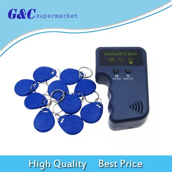 125KHz Handheld RFID Writer/ Copier/ Readers/ Duplicator with 10 keychains diy electronics
125KHz Handheld RFID Writer/ Copier/ Readers/ Duplicator with 10 keychains diy electronics