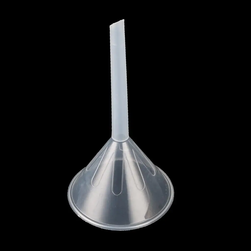 

75MM Mouth Dia Laboratory Clear Filter Funnel Plastic Funnels For Perfume Liquid Essential Oil Filling Empty Bottle Packing Tool