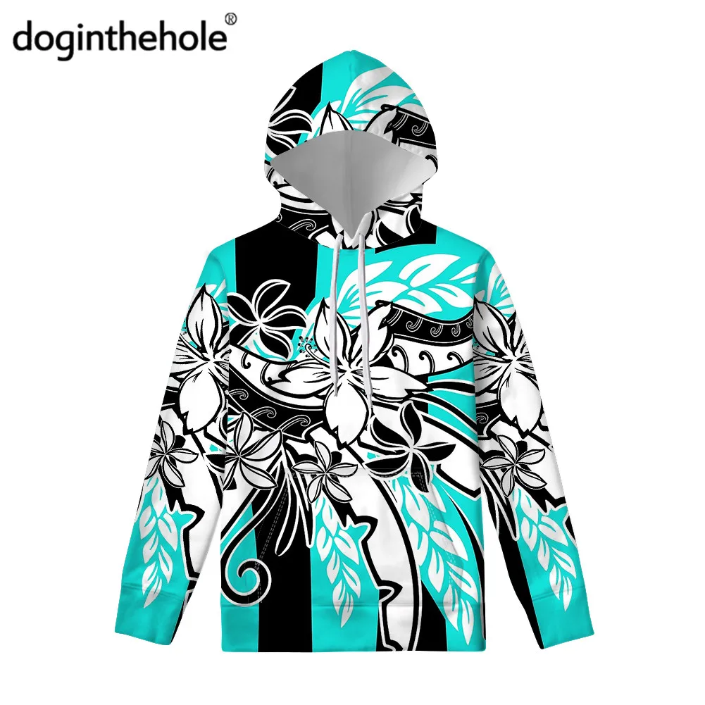 Doginthehole Fashion Harajuku Women's Pet Pouch Hoodie Polynesian Teal Tropical Bouquet Print Loose Pullover Sweatshirts 
Doginthehole Fashion Harajuku Women's Pet Pouch Hoodie Polynesian Teal Tropical Bouquet Print Loose Pullover Sweatshirts