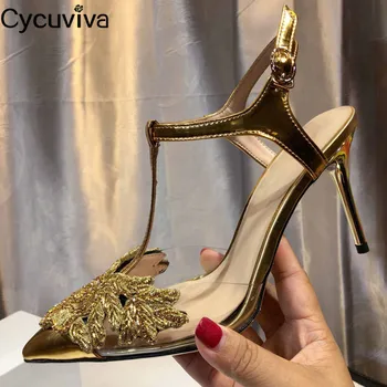Gold Sequin High Heels Gladiator Sandals Women T-Strap Mules Summer Wedding Shoes Runway Thin Heels Party Shoes Sandalias Mujer
Gold Sequin High Heels Gladiator Sandals Women T-Strap Mules Summer Wedding Shoes Runway Thin Heels Party Shoes Sandalias Mujer