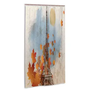 Maple Leaf and Eiffel Tower Shower Curtain Polyester Waterproof 12 Hooks Fabric Modern Bathroom Home Decor SetInch
Maple Leaf and Eiffel Tower Shower Curtain Polyester Waterproof 12 Hooks Fabric Modern Bathroom Home Decor SetInch