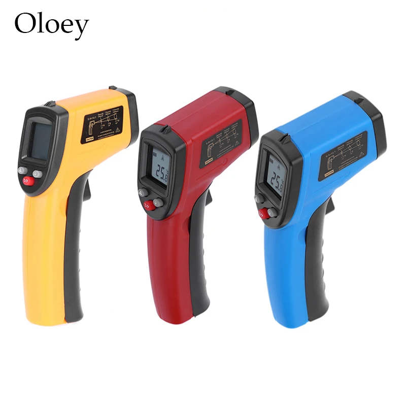 Digital GM320 Non-Contact Laser Display IR Infrared Digital C/F Selection Surface Temperature Thermometer Pyrometer Imager
Digital GM320 Non-Contact Laser Display IR Infrared Digital C/F Selection Surface Temperature Thermometer Pyrometer Imager