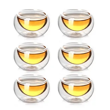 6 Pieces 50CC Double Wall Glass Tea Cusp Kung Fu Mugs Heat resistant Insulation Creative Drinkware 11.8
6 Pieces 50CC Double Wall Glass Tea Cusp Kung Fu Mugs Heat resistant Insulation Creative Drinkware 11.8