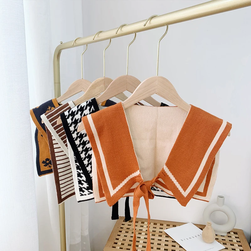 Autumn Winter Cape Women Knotted False Collar Shawl Solid Color DIY Small Cape Shoulder Wrap Girls Knitted Cashmere Scarf Cloak
Autumn Winter Cape Women Knotted False Collar Shawl Solid Color DIY Small Cape Shoulder Wrap Girls Knitted Cashmere Scarf Cloak