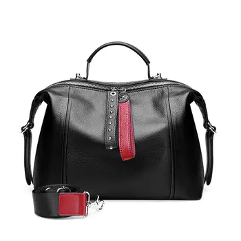Luxury designer ladies handbag leather ladies shoulder messenger bag retro Boston casual handbag rivet black wallet
Luxury designer ladies handbag leather ladies shoulder messenger bag retro Boston casual handbag rivet black wallet