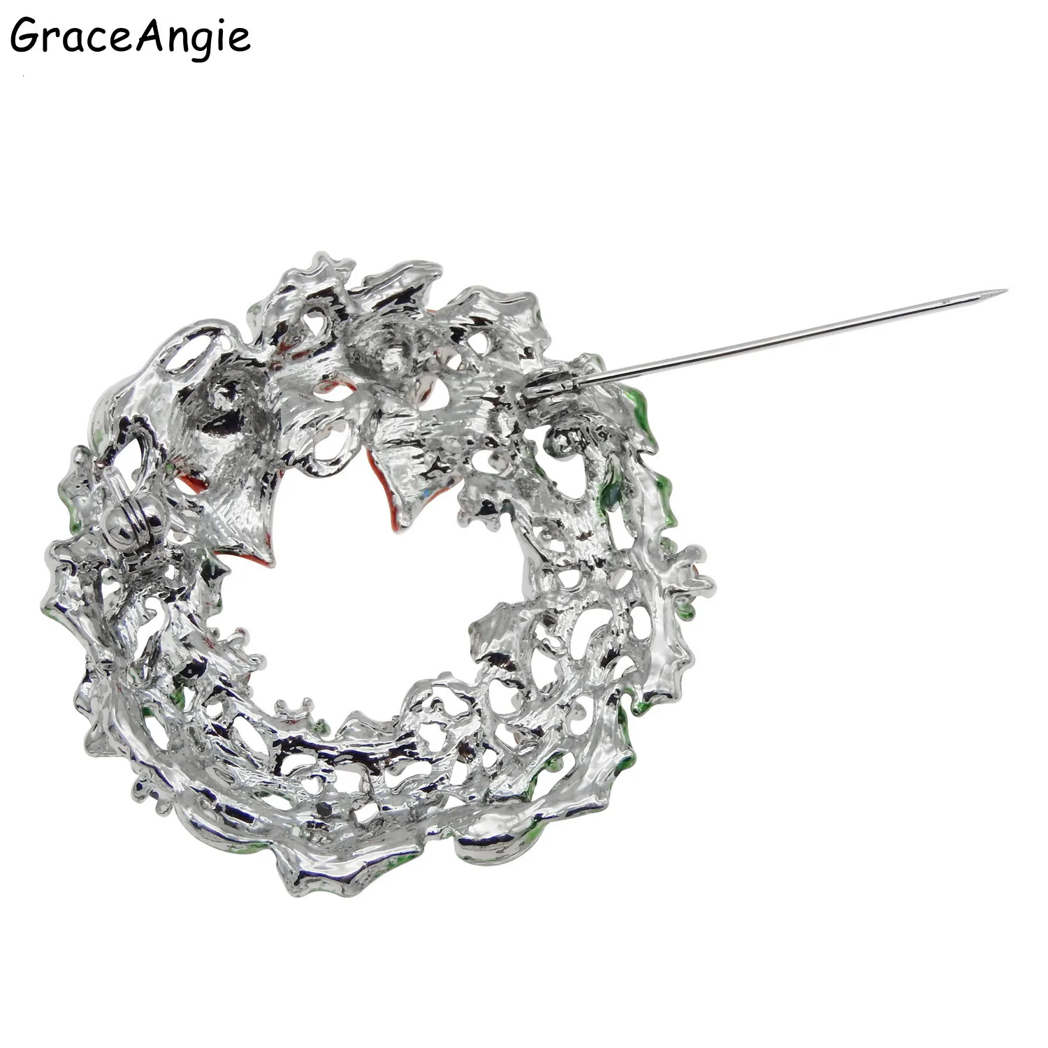 elegant women brooches pin christmas gift wreath brooch honey