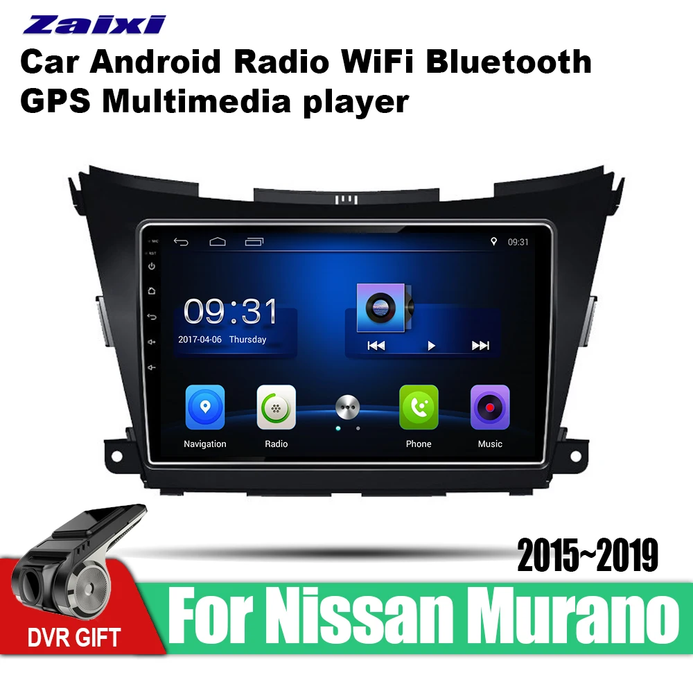 ZaiXi Android автомобильный мультимедийный GPS навигатор 2 din для Nissan Murano 2015 ~ 2019 vedio