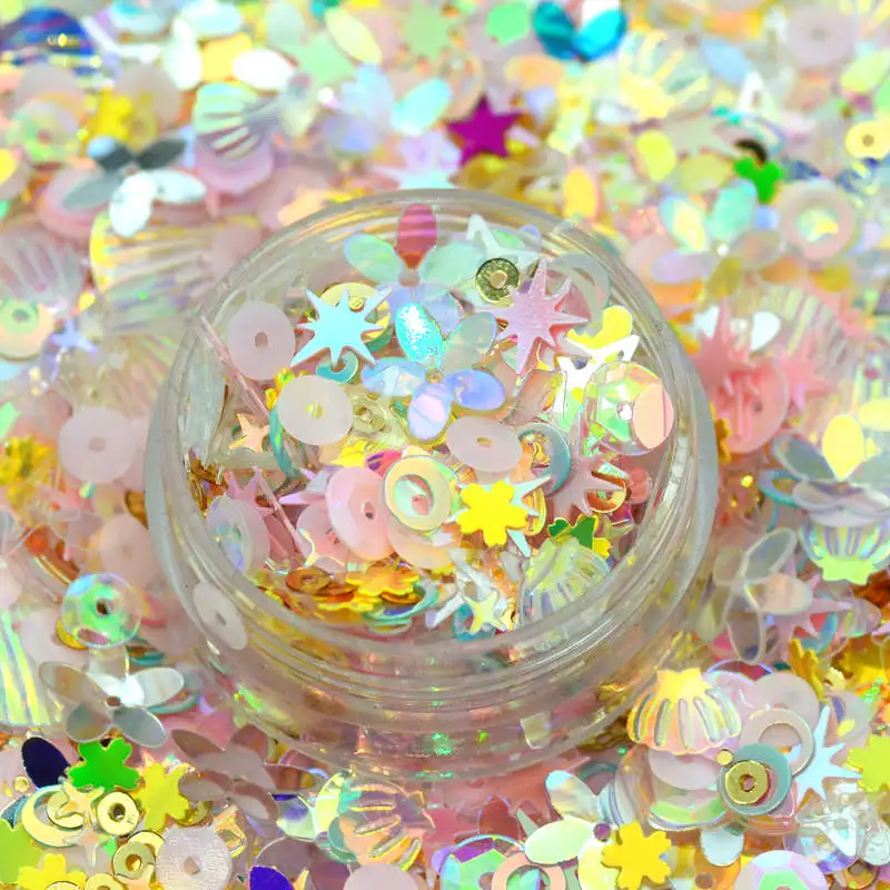 20 Gram Assorted Shapes & Colors Flower Sequins & Spangles, Mixed Shiny Colors and Shapes Party Decoration Scrapbooking Sequnins
20 Gram Assorted Shapes & Colors Flower Sequins & Spangles, Mixed Shiny Colors and Shapes Party Decoration Scrapbooking Sequnins