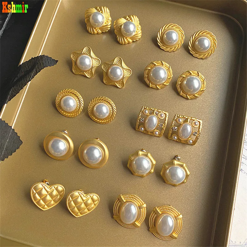 Kshmir Stylish Metallic Personality Earrings 2020 Gold Pendant Earrings for women's Geometric Pearl earrings
Kshmir Stylish Metallic Personality Earrings 2020 Gold Pendant Earrings for women's Geometric Pearl earrings
