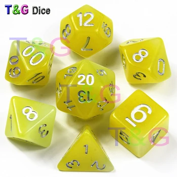 New Arrival,Yellow Color 7 Pc/set D4 D6 D8 D10 D10% D12 D20 for DND Glowing in the dark dice,Board game
New Arrival,Yellow Color 7 Pc/set D4 D6 D8 D10 D10% D12 D20 for DND Glowing in the dark dice,Board game