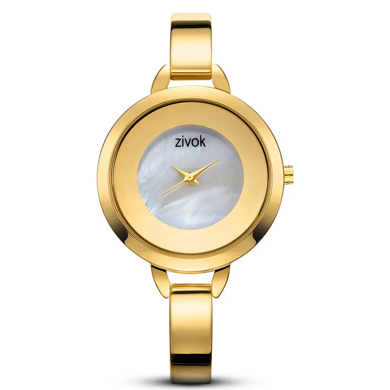 Женские наручные часы ZIVOK розовое золото сталь элегантное платье 2019 | Наручные