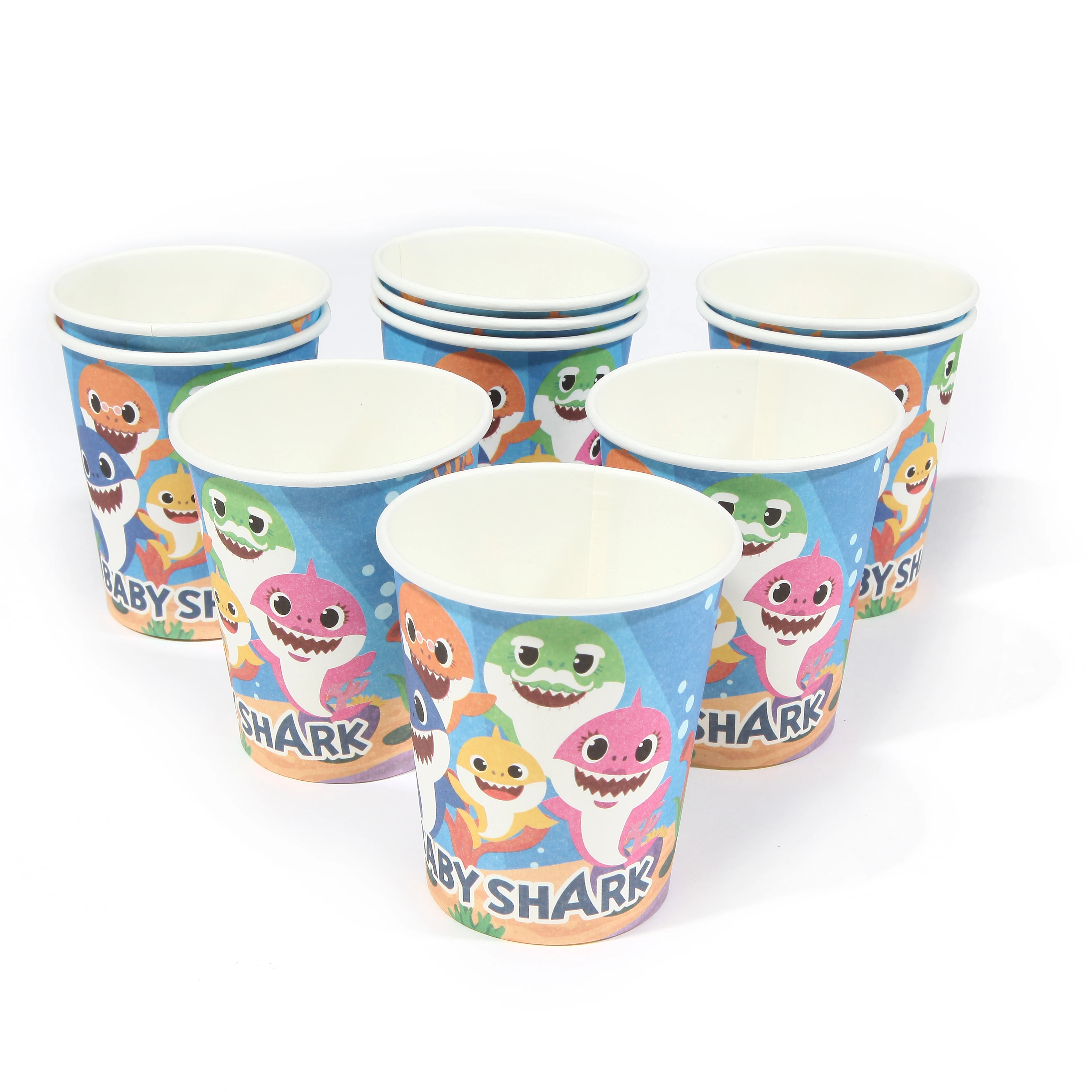 10PCS/lot Wholesale Shark baby Theme Paper cup Party decorations Baby Happy Birthday wedding event party supplies for kids
10PCS/lot Wholesale Shark baby Theme Paper cup Party decorations Baby Happy Birthday wedding event party supplies for kids