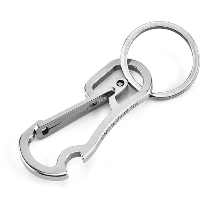Stainless steel whole line key chain, bottle opener with multi-function carry hanging buckle
Stainless steel whole line key chain, bottle opener with multi-function carry hanging buckle