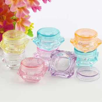 100pcs/lot 3G 5G Clear Bottle Small Diamond Shape Storage Plastic Jar For Cosmetic Sample Container Pot Can 7/5 
100pcs/lot 3G 5G Clear Bottle Small Diamond Shape Storage Plastic Jar For Cosmetic Sample Container Pot Can 7/5