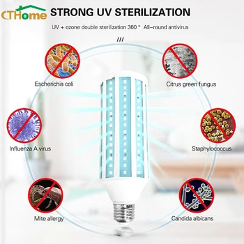 1 Set 60W E27 UV Desinfection Lamps Germicidal Light UVC Sterilizer Ultraviolet Lights Bulb Uv Sterilization Corn Lamp Household
1 Set 60W E27 UV Desinfection Lamps Germicidal Light UVC Sterilizer Ultraviolet Lights Bulb Uv Sterilization Corn Lamp Household