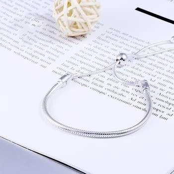 Free Shipping Real 925 Sterling Silver Moments Sliding Clasp Adjust Pan Bracelet Bangle Fit Women Bead Charm DIY Pan Jewelry
Free Shipping Real 925 Sterling Silver Moments Sliding Clasp Adjust Pan Bracelet Bangle Fit Women Bead Charm DIY Pan Jewelry