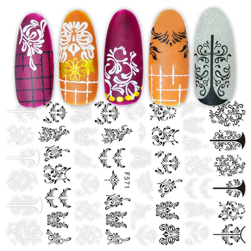 3D Nail Stickers Adhesive Transfer Decals Tropical Flower Plants White Black Image Mixed Patterns Designs Nail Art Decorations
3D Nail Stickers Adhesive Transfer Decals Tropical Flower Plants White Black Image Mixed Patterns Designs Nail Art Decorations