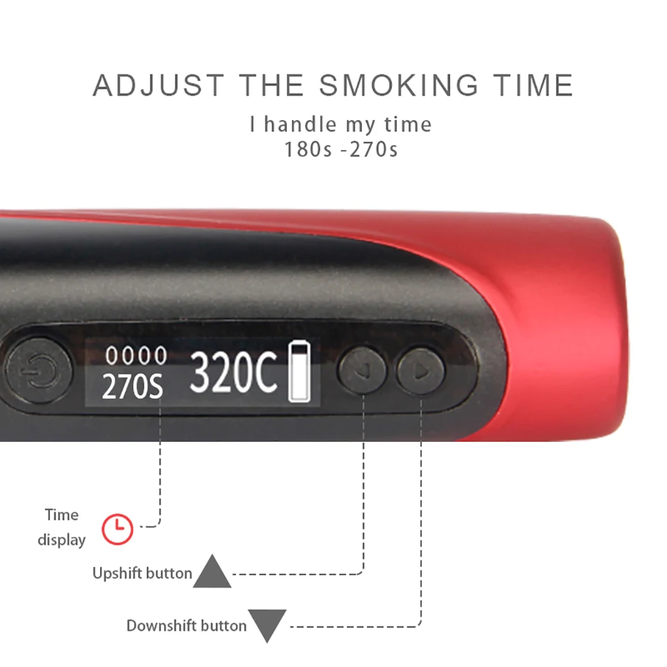 OriginSMY Pluscig P3 THEZ heating stick 2150mAh heat no burn vaporizer thez dry tobacco cigarette kit For iQOS stick cartridges (8)
