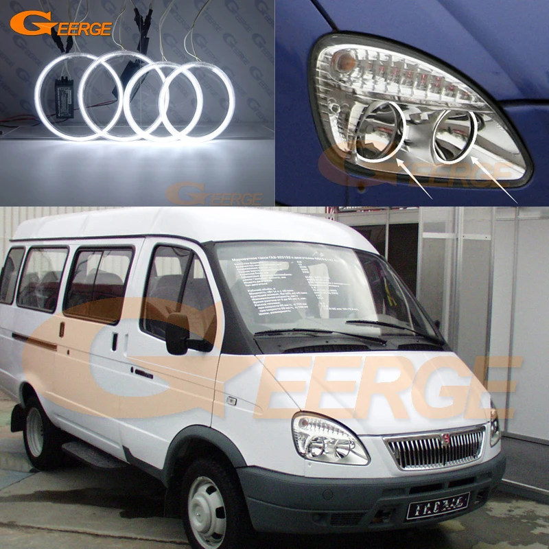 Для ГАЗ Газель 3221 2003 2004 2005 2006 2007 2008 2009 отличный ультра яркий CCFL ангельские глазки