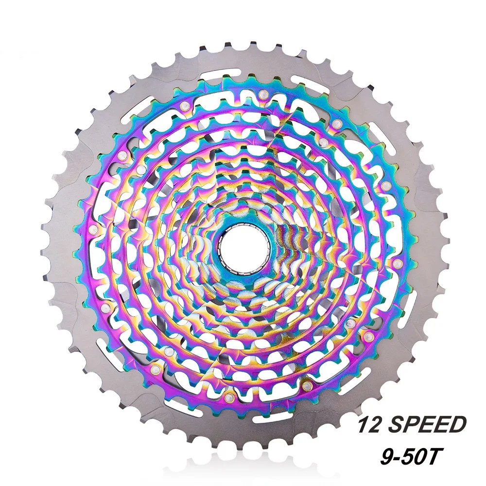 MTB 12 Speed 9-50T Cassette Ultimate XD Rainbow Cassette Colorful K7 12V ULT Cassette Ultralight 12s Cassette 1299 k7 375g
MTB 12 Speed 9-50T Cassette Ultimate XD Rainbow Cassette Colorful K7 12V ULT Cassette Ultralight 12s Cassette 1299 k7 375g