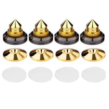 4 Set Gold Speaker Spikes Isolation CD Amplifier Turntable Pad Stand Feet Double-sided Adhesive @M23
4 Set Gold Speaker Spikes Isolation CD Amplifier Turntable Pad Stand Feet Double-sided Adhesive @M23